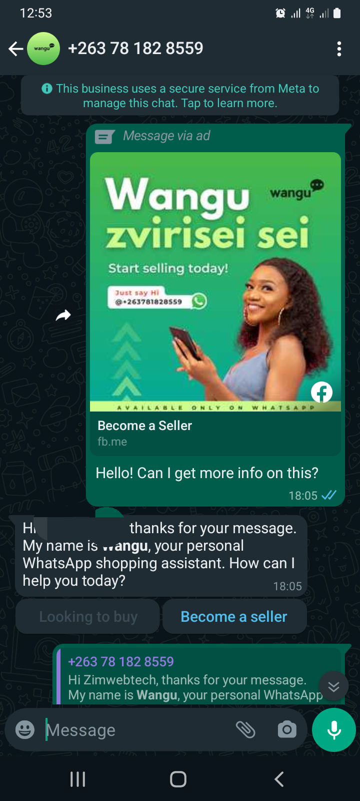 Wangu buy and sell